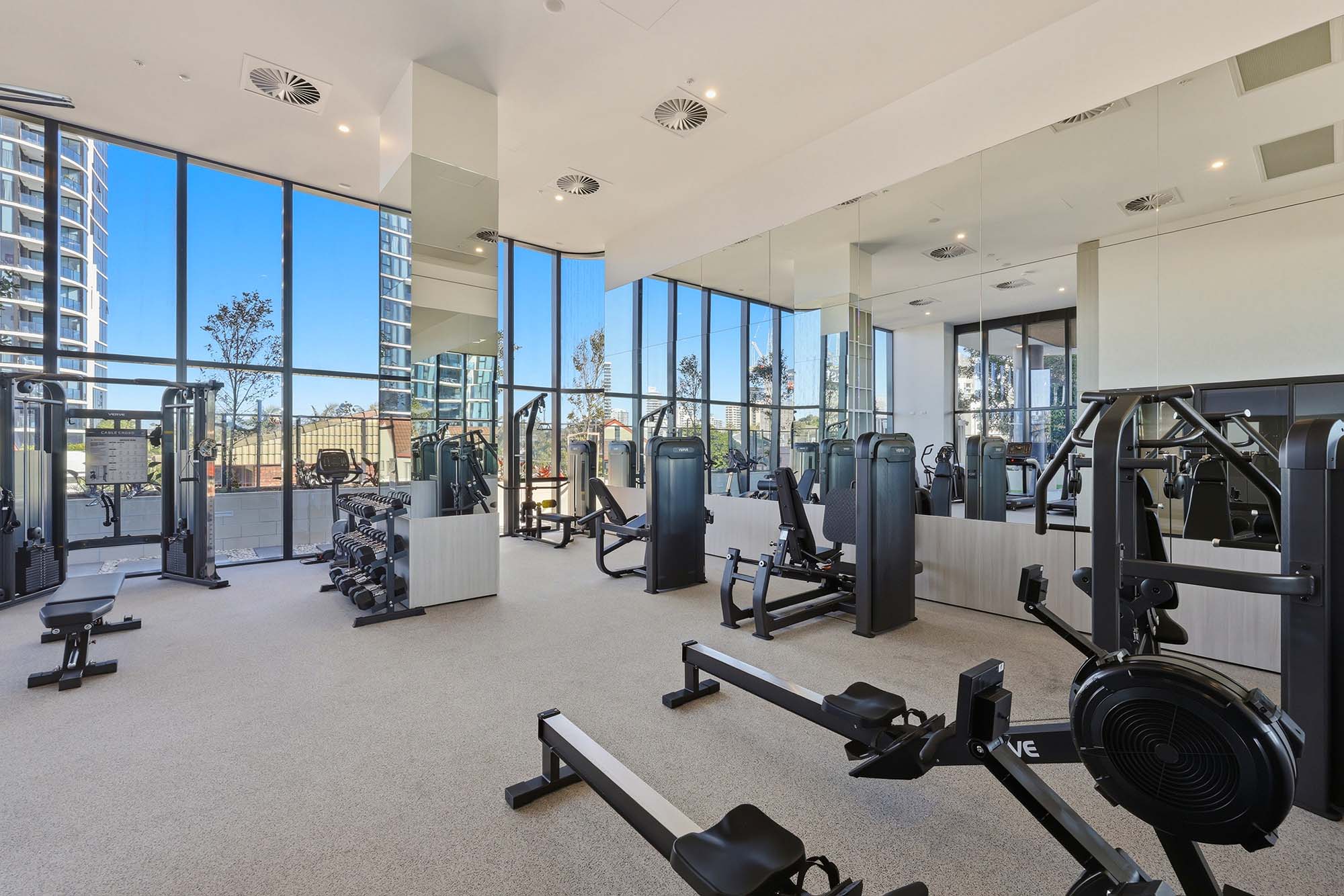 AMAYA onsite gym and fitness area